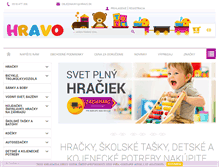 Tablet Screenshot of hravo.sk